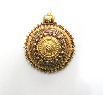 Vintage antique solid 18K Gold jewelry handmade Pendant ...