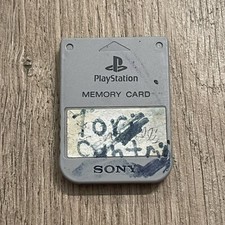Gray PlayStation 1 PS1 Sony SCPH-1020 Tested Memory Card Official OEM