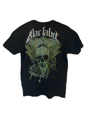 Mens Blac Label 68 Detroit Rock City Eagle Skull Black Short