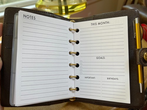 2024 2025 fits Louis Vuitton LV PM Agenda: Tabbed Insert Calendar +Pen+Paper - 第 6/36 張圖片
