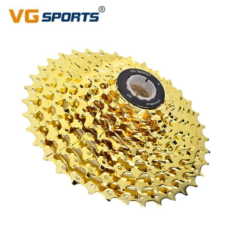 VG SPORTS 10 11 Speed Bike Cassette Gold For SRAM SHIMANO 28T