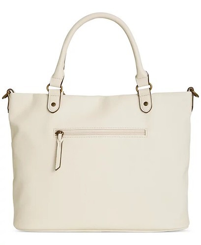 Style & Co Hudsonn Women's Medium Tote Bag Soft Faux Alabaster Leather - Picture 2 of 5