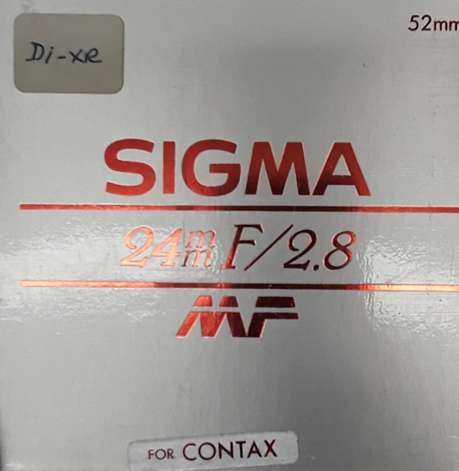 Sigma 24mm/f2.8 Macro MF Lens for Contax (BRAND NEW!) - Image 4 of 4