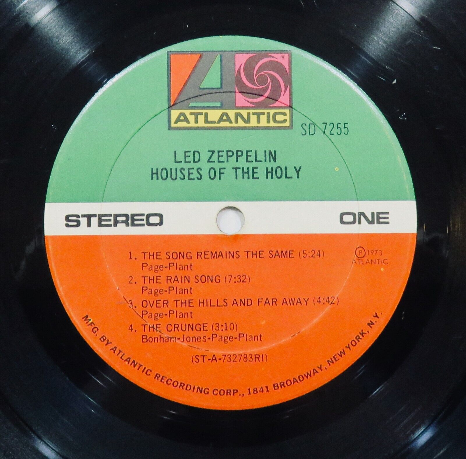 Led Zeppelin ‎– Houses Of The Holy - Atlantic Records - 1973 - Vinyl LP