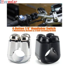 Universal 7/8" 22mm Handlebar Switch Turn Control Momentary&Self Locking Switch