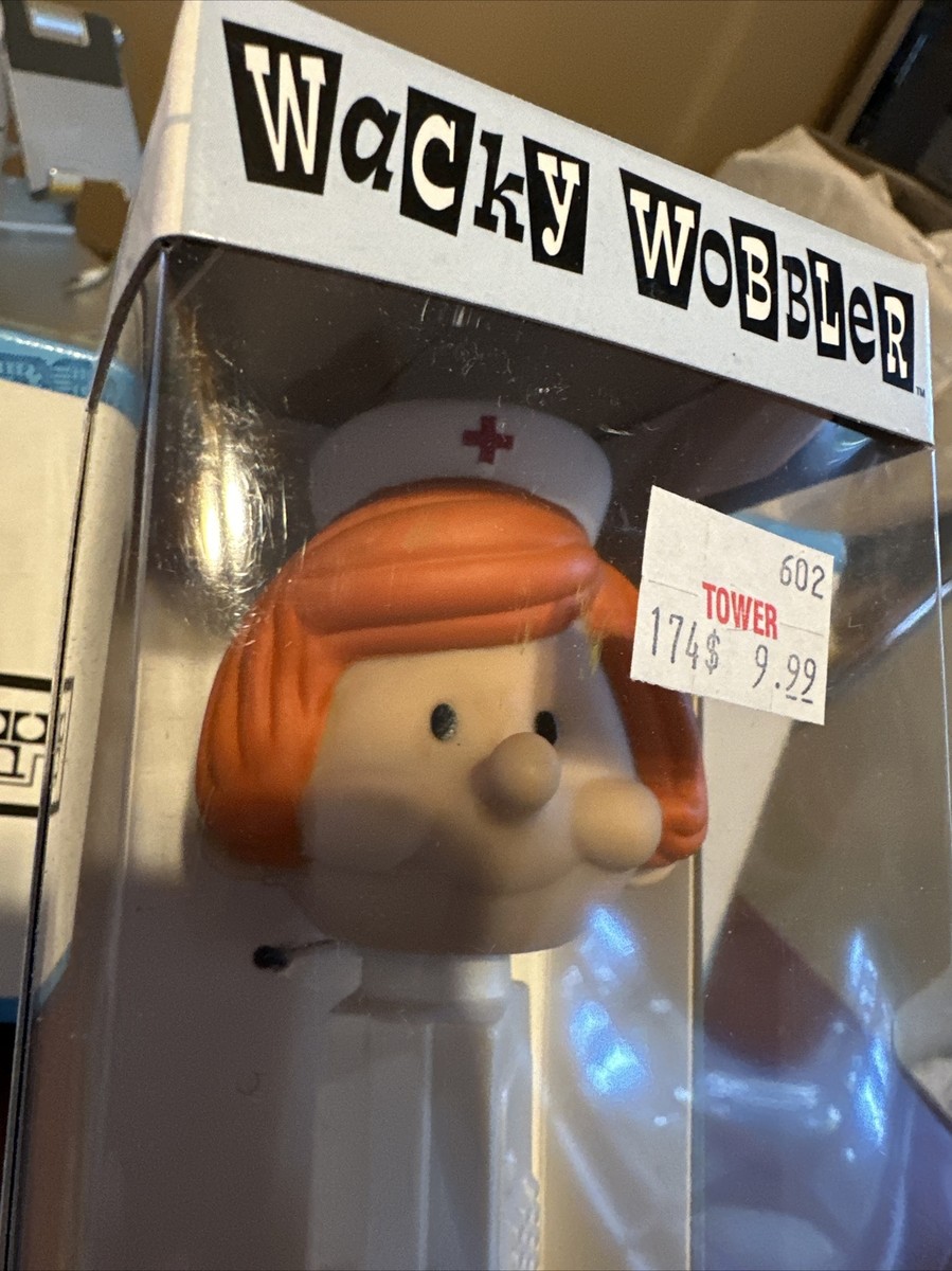 【FUNKO WACKY WOBBLER】 PEZ Doctor&Nurse Funko Wacky Wobbler Bobblehead - Pez Nurse - Orange Hair