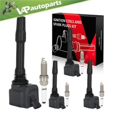 4 For 2014-2019 Mini Cooper L4 2.0L Ignition Coil & Spark Plug