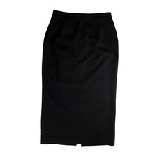 Travis Ayers tweed midi pencil skirt black womens 8