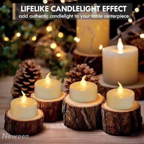 Tea Lights Flameless Candles Votive Candle Battery Operated Flickering Candles - Picture 3 of 7