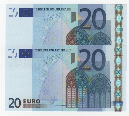 20 EURO "G013 C1" "TRICHET" - "H" SLOWENIEN Druckblume