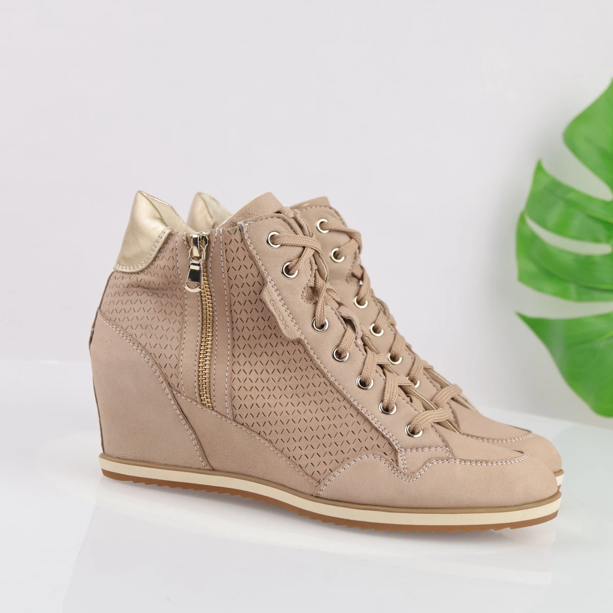 geox illusion geox hidden wedge trainers