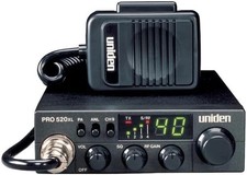 PRO520XL Pro Series 40-Channel CB Radio. Compact Design. ANL Switch and PA/CB Sw