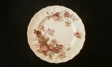 2 Vintage Johnson Brothers Harvest Time DINNER PLATE SET 10” Fruit Pattern