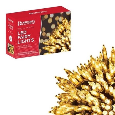 Lichterkette Baum warmweiß LED 40 Birnen Weihnachten Party Deko Weihnachtsdeko