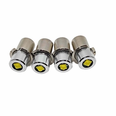 P13.5S PR2 LED Flashlight Bulb 3W 3V-6V Replacement 4 Pack 