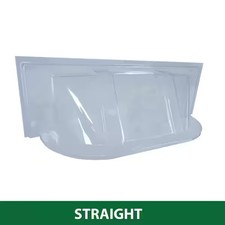 39 in. W x 13 in. D x 15 in. H Economy Straight Bubble Window Well Cover