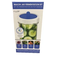 Masontops Mason Jar Fermentation Starter Set - Easy Vegetable Fermenting Set