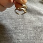  VTG AVON STERLING SILVER LILY TULIP FLOWER BYPASS WRAP RING SIZE 7 — photo 4