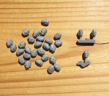 40K Black Templars Primaris Crusader Squad Heads Bare Initiate Heads Lot Bits 30
