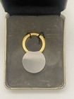 Christian Dior Vintage Gold Silver Tone Keychain with Original Box — photo 3