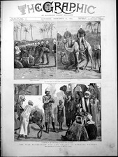 Old Nile Expedition For Relief General Gordon Camels Sentry Duty 1884 Victorian