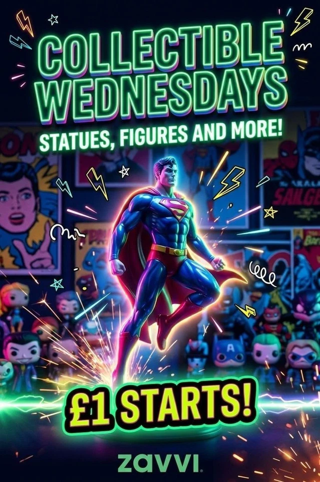 COLLECTIBLE WEDNESDAYS @ ZAVVI! STATUES, FIGURES AND MORE! £1 STARTS!