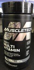 MuscleTech Platinum Multivitamin for Men & Women 180 Tablets EXP 08/2026