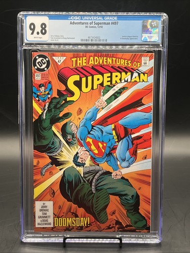 Adventures of Superman #497 (DC Comics December 1992) CGC Graded 9.8 White Pages