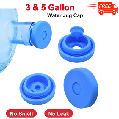 3 PCS Reusable 3 & 5 Gallon Water Jug Caps, Leak Proof Bottle Lids Fits 55 mm