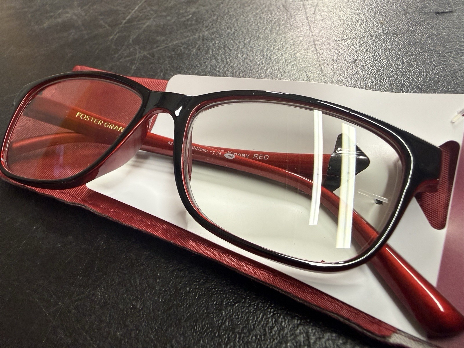 Foster Grant Women's Reading Glasses Kinsey Red +1.75