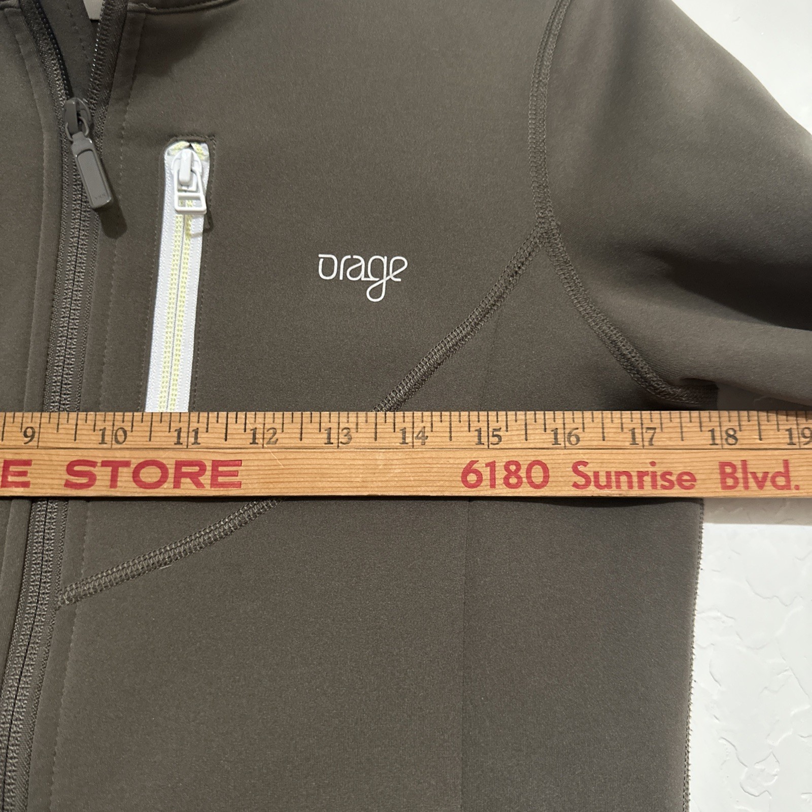 Orage Jacket Womens Small Soft shell White/Green … - image 7