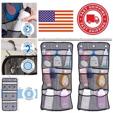 Shower Caddy 2 Pack with 7 Pockets Quick Drying Mesh for Easy Organization