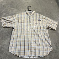 Columbia PFG Super Tamiami Shirt Mens Medium Short Sleeve Button Up Fishing