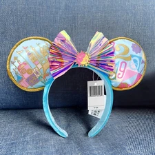 Disney. Parks Katyushaitz Small  World Headband new multicolour bow Ears  cute