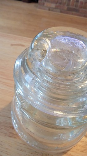 Alte Glasisolatoren farbig Kratzer und Dellen Verkauf Vintage Sammlerglas - Bild 14 von 16