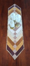 Harvest Horizon NEW HANDMADE Quilted Table Runner - 12" X 46"