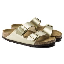 Birkenstock Arizona Birko-Flor Gold Damen-San...