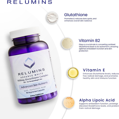 gnc radiance glutathione Relumins Glutathione 1650mg Supplement – 90 Capsules – Reduced Glutathione