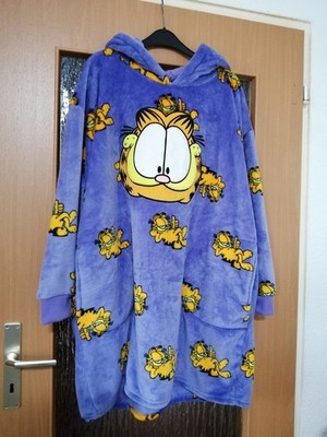 Nickelodeon Garfield warme Fleece Damen Nachthemd Passend bis Größe 48