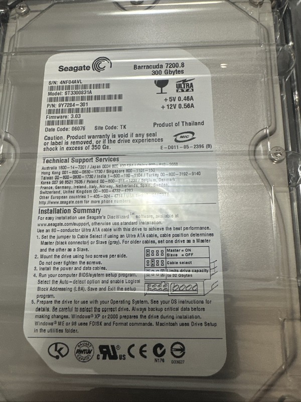 Barracuda 360GB 7200RPM 3.5 SATA/300 8MB hdd