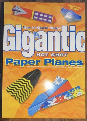 Gigantic Hot Shot Paper Planes Book Craft Kit Make 16 Gigantic Planes