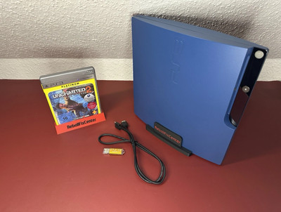 BLAU PlayStation 3 Slim PS3 PRO 4K 160-1000GB Abwärtskompatibel 3 MonateGarantie