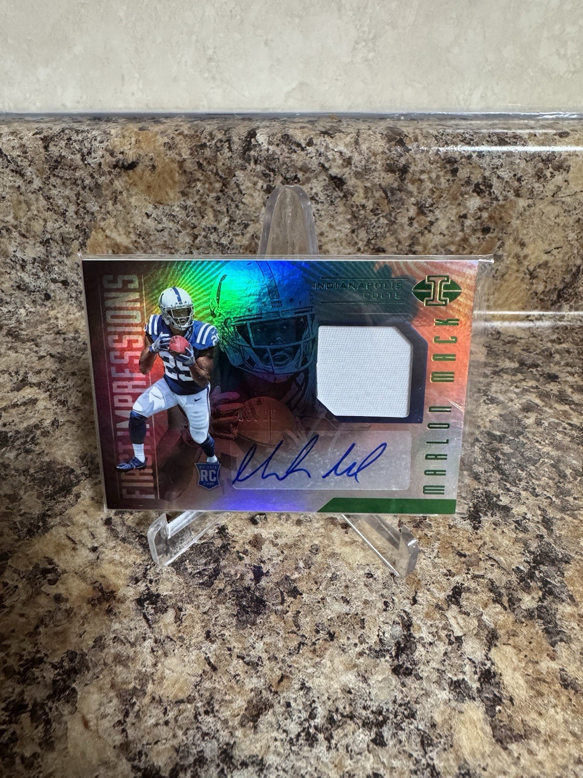 Marlon Mack 2017 Panini Illusion First Impressions /25 Auto Rookie 
