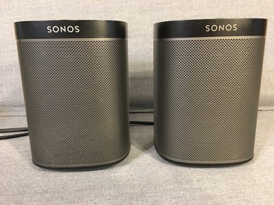 Pair (2) Sonos PLAY:1 A200 Speakers, 256mb memory Working, S2 app, manuf. 8/18