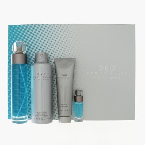 Perry Ellis 360 4 Piece Gift Set with 3.4 Oz by Perry Ellis 