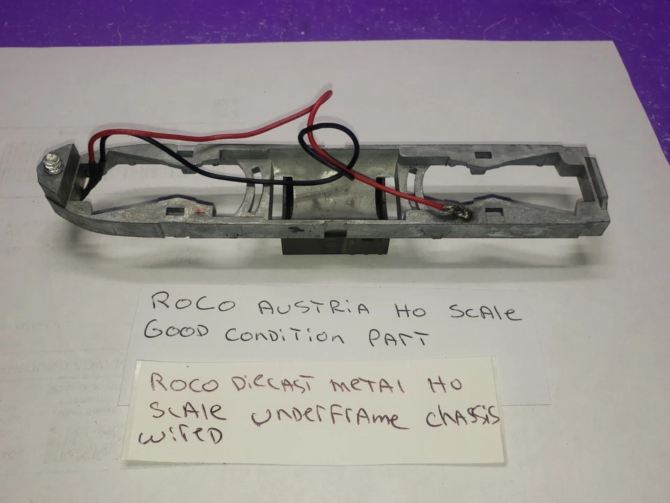 HO Scale ROCO Alco FA Diesel Locomotive Diecast Metal Underframe CHASSIS WIRED - Image 2 of 4