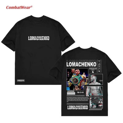 COMBATWEAR Vasyl Lomachenko Boxing Legend Fighter Graphic T-Shirt Champion Fan