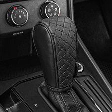 Leather Car Gear Shift Knob Cover, Upgraded Anti-Slip Design Stick Shift Knob...