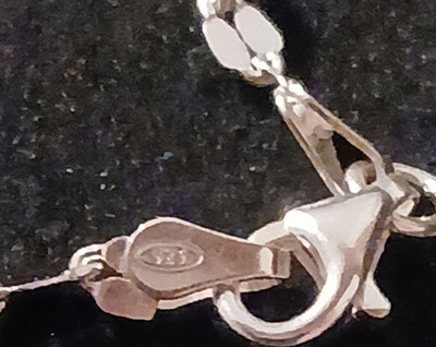 10 Inch SS 925 Chain Anklet Lobster Clasp Silver Color No Stone