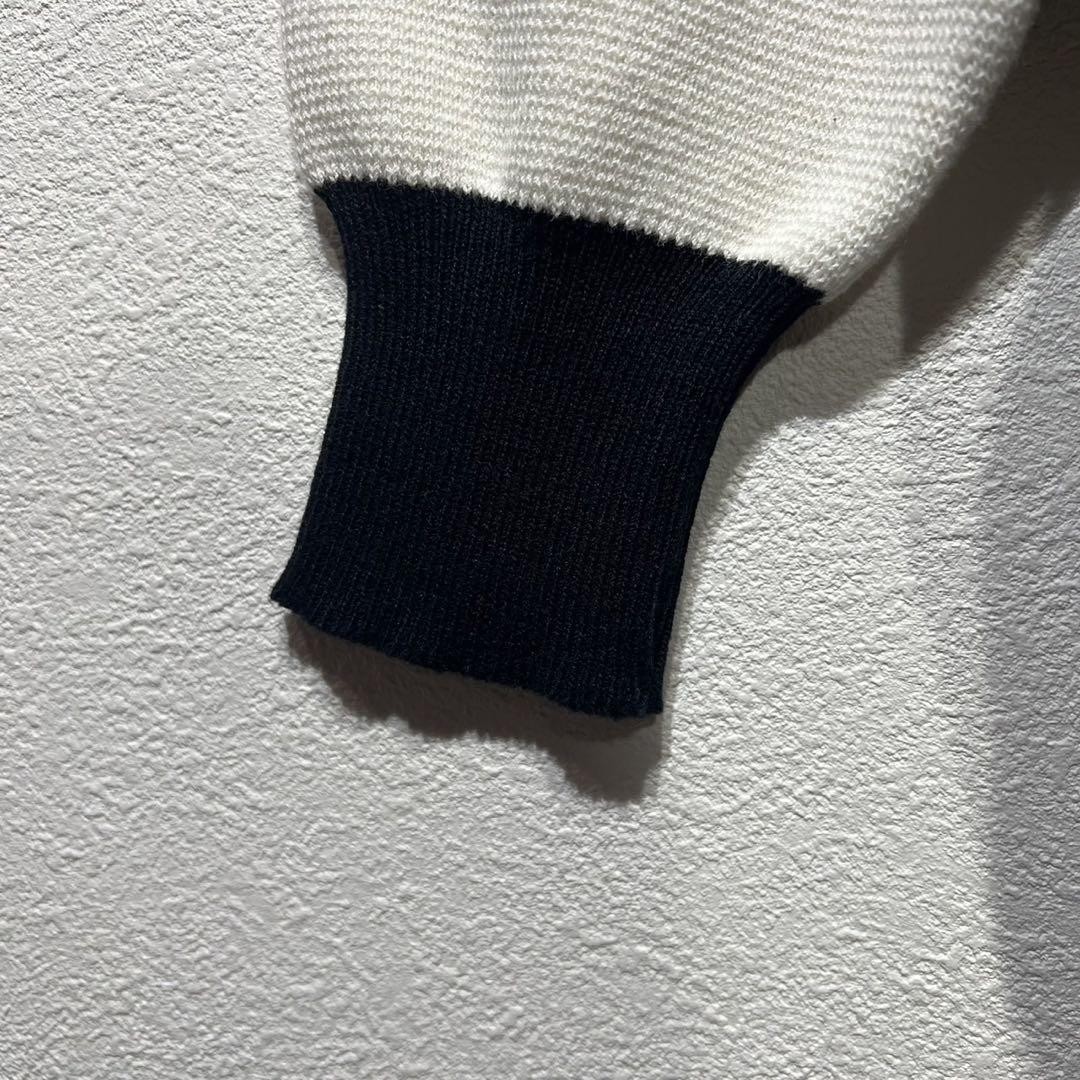 トップス 90s COMMEdesGARCONS WOOL SWEATER KNIT 90S Made Tricot Comme Des Garcons Design Zip Knit Sweater